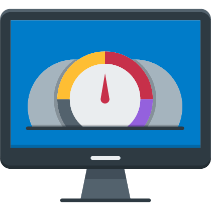 Icon of a performance dashboard